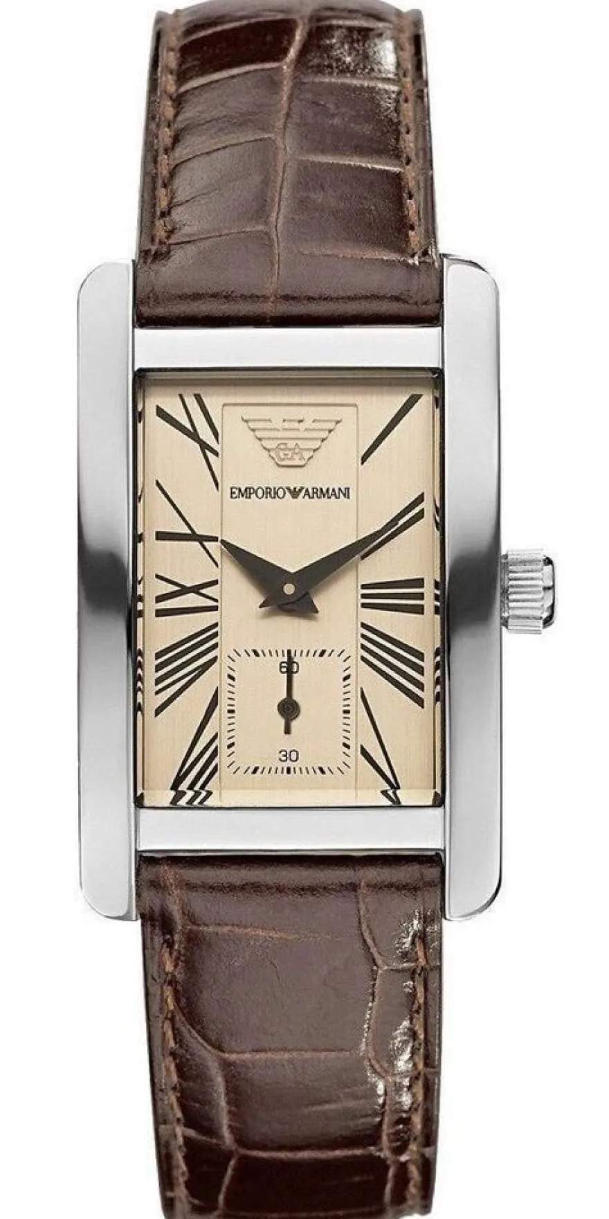 Emporio Armani Armbanduhr Silber Braun Beige AR0154