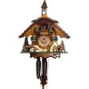 Engstler - 4441 - Kuckucksuhr - 1-Tag-Kettenzugwerk - Nussbaum