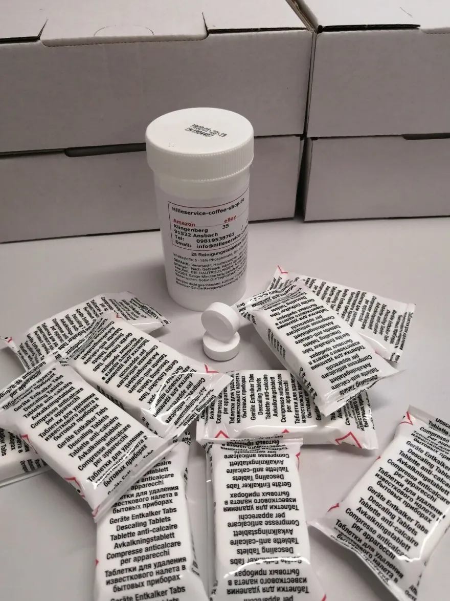 10 Entkalkungstabletten 16g + 25 Reinigungstabletten für JURA J5/ J6/ C7/ C9