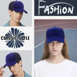 Enwokran Baseballkappe Herren, verstellbar, Netzrücken, Sommerhut