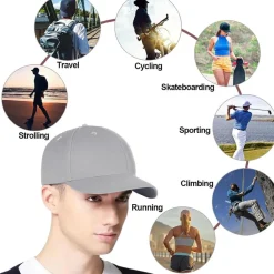 Enwokran Baseballkappe Unisex Klassische Sonnenschutz Baumwolle Verstellbar