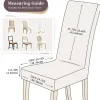 Eozakavod Stuhlhussen 4er Set Grau - Moderne Stretch Stuhlbezüge für Esszimmer