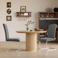 Eozakavod Stuhlhussen 4er Set Grau - Moderne Stretch Stuhlbezüge für Esszimmer