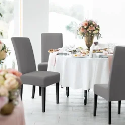 Eozakavod Stuhlhussen 4er Set Grau - Moderne Stretch Stuhlbezüge für Esszimmer