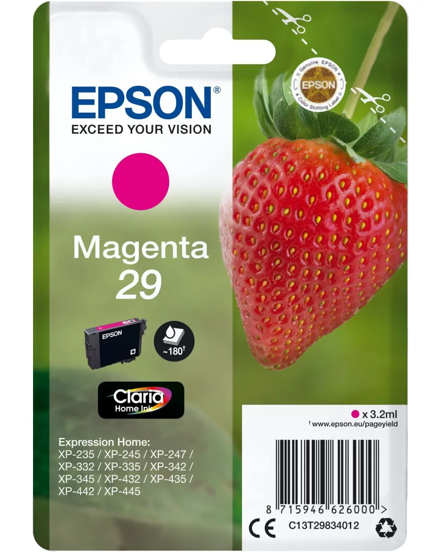 Epson Tintenpatrone 29 Magenta (ca.180 Seiten)