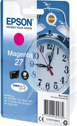 Epson Tintenpatrone 27 Magenta (ca. 3,6ml)