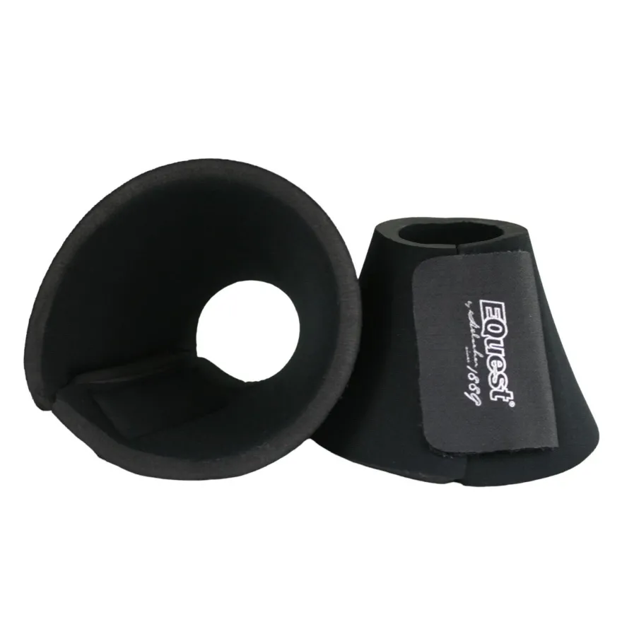 EQuest Hufglocke Neopren, 2er Set, schwarz - S / Pony