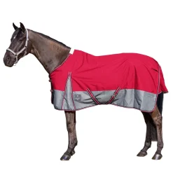 EQuest Outdoordecke Rainmaster 0g, Regendecke für Pferde, Rot/Grau