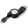 Equip USB Kabel 2.0 A -> micro B St/St 1.00m aufrollbar sw Polybeutel