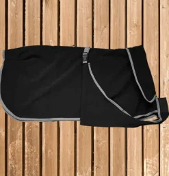 Equi Théme Softshell Hundemantel, Regenmantel, Hunde Decke Softshell, schwarz