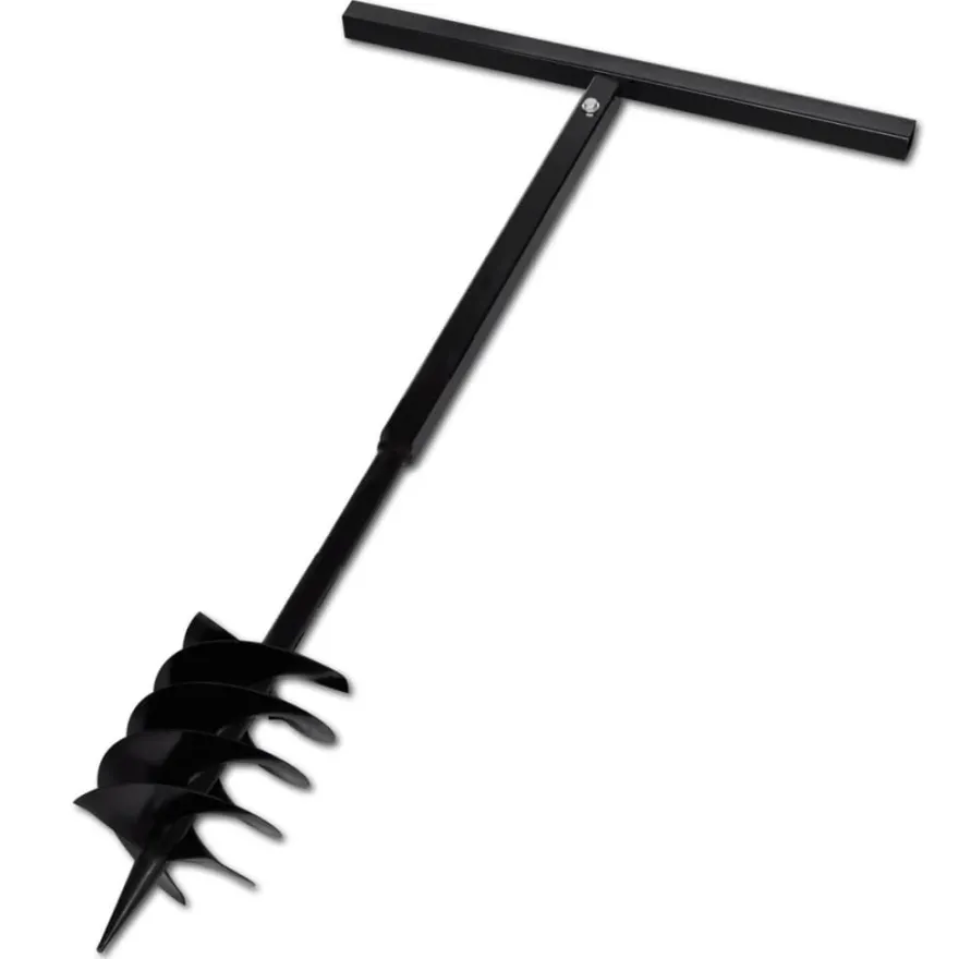 Erdbohrer mit Griff 180 mm Verlängerungsrohr 9 m