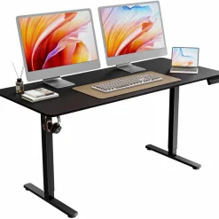 Ergomaker Höhenverstellbarer Schreibtisch 160x70cm, Elektrisch mit