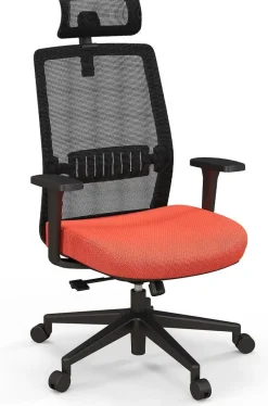 Ergonomischer Bürostuhl, Schreibtischstuhl mit hoher Rückenlehne, Lendenstütze