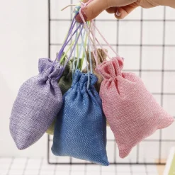 20er Pack Jutesäckchen 10x14cm mit Kordelzug für Geschenke, Hochzeit, Basteln