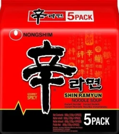 5er-Pack Nongshim Instantnudeln Shin Ramyun 120g
