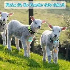 5er Pack Reflektierende Ziegen Halsbänder Glocken Nylon Schaf Kuh Weide