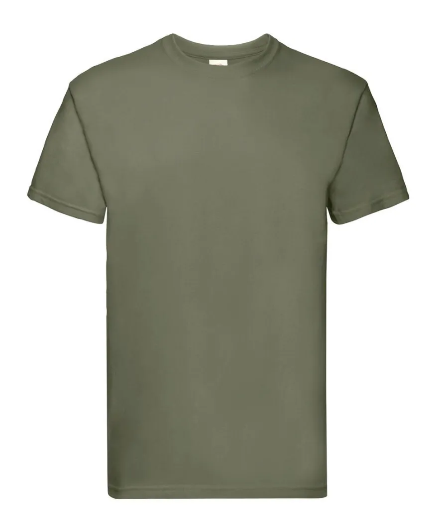 10er Pack T-Shirts FRUIT OF THE LOOM 18 Farben Super Premium Tee 61-044-0 NEU