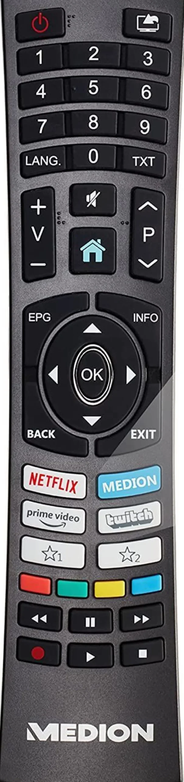 Ersatz Fernbedienung Medion MD30019 - P14057 | MD30020 - P14313 | MD30605 - X14328