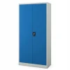 4er Set Aktenschrank Metallschrank Büroschrank 185 cm x 90 cm x 40 cm Grau/Blau