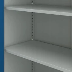 4er Set Aktenschrank Metallschrank Büroschrank 185 cm x 90 cm x 40 cm Grau/Blau