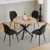 8er-Set Esszimmerstühle, moderne Küchenstühle, gepolstert mit Metallbeinen
