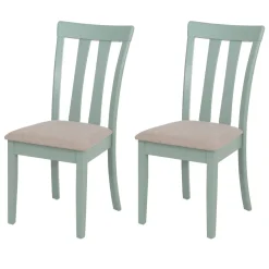 2er-Set Esszimmerstuhl HWC-G46, Küchenstuhl Stuhl, Stoff/Textil Massiv-Holz