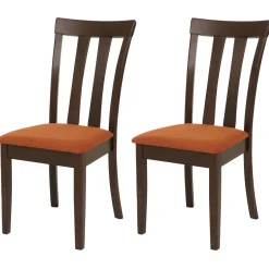 2er-Set Esszimmerstuhl HWC-G46, Küchenstuhl Stuhl, Stoff/Textil Massiv-Holz