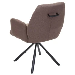 6er-Set Esszimmerstuhl HWC-H71, Küchenstuhl Lehnstuhl Stuhl, Stoff/Textil Stahl