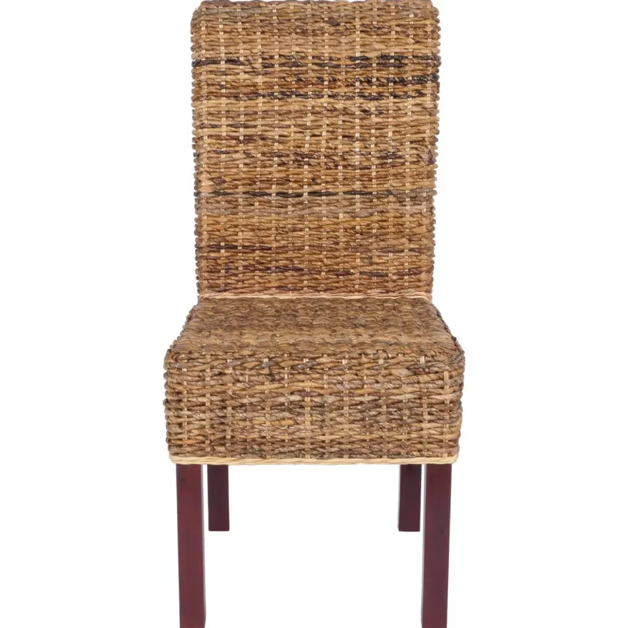 6er-Set Esszimmerstuhl Korbstuhl M69 Bananengeflecht