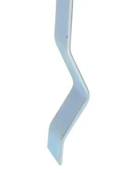 2er Set flache Bodenanker 40cm lang zum Einbetonieren für Pfosten Stahl verzinkt