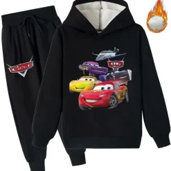 2er Set Junge Hoodie Anzug Cars McQueen Sally Mater Pullover Hose Sweatshirt Pants