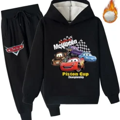 2er Set Junge Hoodie Anzug Cars McQueen Sally Mater Pullover Hose Sweatshirt Pants