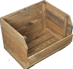 3er Set Küchenregal Olaf 40x33x30 cm in palisander Gemüsekiste Obsthorde Gemüsekor