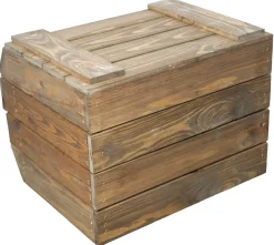 3er Set Küchenregal Olaf 40x33x30 cm in palisander Gemüsekiste Obsthorde Gemüsekor