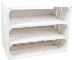 3er set Regalkiste WEIß