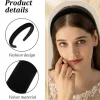 3er Set Samt Haarreif Damen Schwarz 1cm 2cm 3cm Dirndl Stirnband