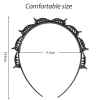 2er Set Schwarz Haarreif mit Zahnstirnband Braid Tool Twister Clips