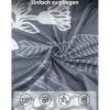 6er Set Stuhlhussen mit Palmblätter-Muster, elastisch und waschbar für