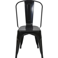 2er-Set Stuhl HWC-A73, Bistrostuhl Stapelstuhl, Metall Industriedesign stapelbar