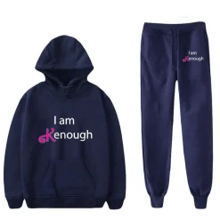 2er Set Trainingsanzug Barbie Freizeit Pullover Hose I am Kenough Hoodie Leggings