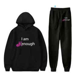 2er Set Trainingsanzug Barbie Freizeit Pullover Hose I am Kenough Hoodie Leggings