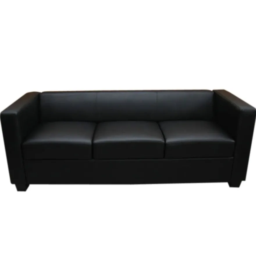 3er Sofa Couch Loungesofa Lille, Leder