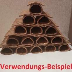 1er Stapelhilfe Wellen für Welshöhle 15cm braun Platten Aufbau Welse Deko Höhle