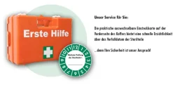 Erste-Hilfe-Koffer GASTRO für Betriebe nach aktueller DIN 13157 + Salvequick-Pflaster