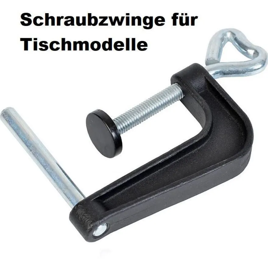 Eschenfelder Kornquetsche Tischmodell Holztrichter + Schraubzwinge + Kurbel + Bürste