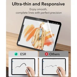 ESR iPad Pro 13 Zoll 2024 Schutzfolie Paper Feel 2 Stück Klare matte Oberfläche