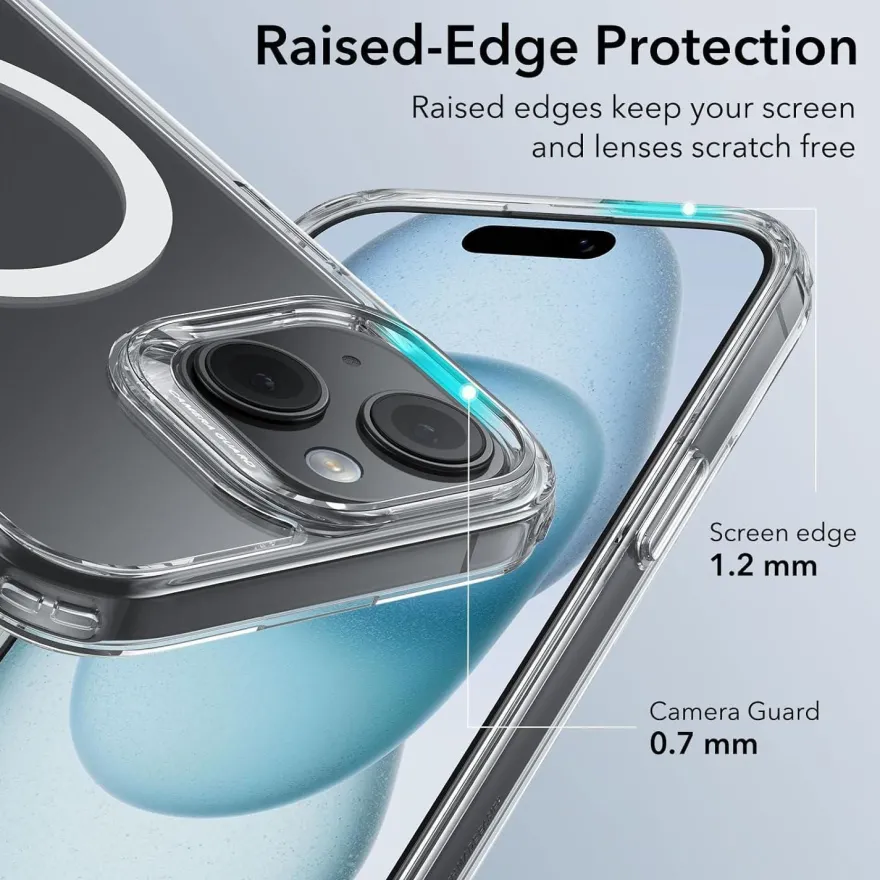 ESR iPhone 15 Plus Hülle, MagSafe kompatibel, Militärnorm Schutz, Kratzfeste