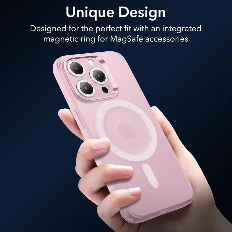 ESR iPhone 15 Pro Hülle, klares Silikon Case mit MagSafe, stoßfest & dünn