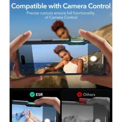 ESR iPhone 16 Pro Max Hülle kompatibel mit MagSafe, 360 Grad stoßfest, klare