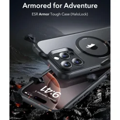 ESR iPhone 16 Pro Max Hülle kompatibel mit MagSafe, 360 Grad stoßfest, klare